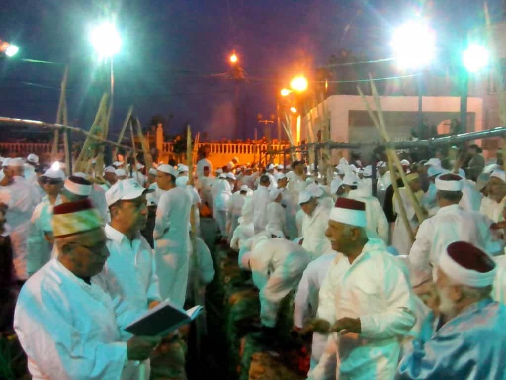 לקראת שיא הטקס- העקידה (צילום דני בר)